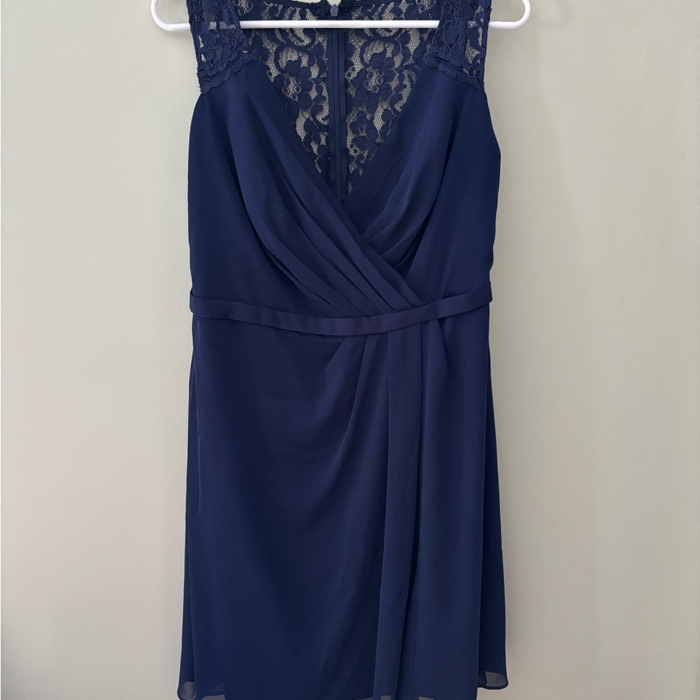 Dress Barn Elegant Navy Lace Dress
